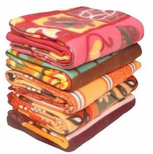 Printed Multicolor Milled Polar Fleece Blankets