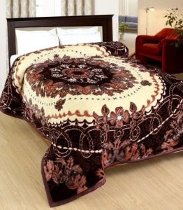 Polyester Single Bed Super Soft Mink Blanket, Pattern : Printed