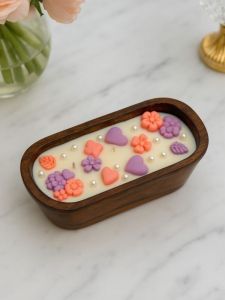 Plain Glossy Elysian Bloom Candle, Brand Name : Scentiments