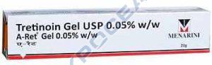 A Ret Tretinoin Gel, Packaging Type : Box for Topical Acne Treatment