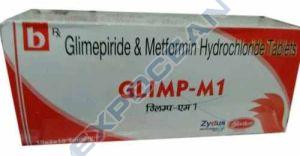 Glimp M1 Glimepiride Metformin Hydrochloride Tablet
