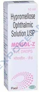 Moisol Z Hypromellose Ophthalmic Solution, Packaging Type : Box