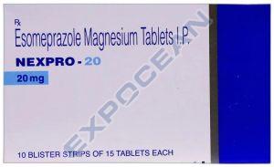 nexopro 20mg esomeprazole tablet, Packaging Type : Box