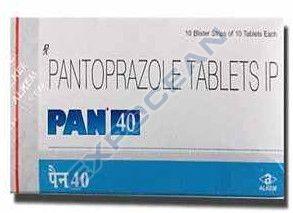 Pan 40mg Pantoprazole Tablet, Packaging Type : Box