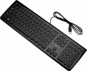 Plastic Computer Wired Keyboard, Color : Black