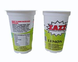 180ml Polypropylene Energy Drink Disposable Glass