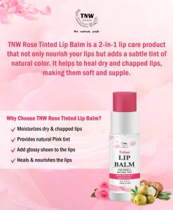 Tnw the Natural Wash Rose Tinted Lip Balm