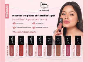 Tnw -the Natural Wash Matte Velvet Longstay Liquid Lipstick | 8 Latest Shade |