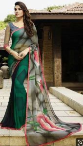 Chiffon Digital Printed Sarees, Packaging Type : Plastic Bag