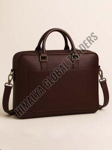 Leather Laptop Bag, Color : Dark Brown