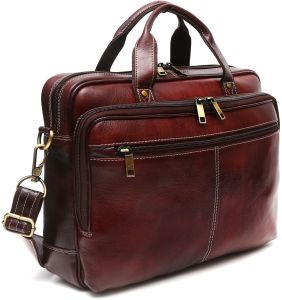 Brown Leather Office Bag Medum