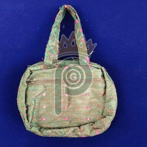 Floral Cotton Embroidered Fancy Handbag, Color : Assorted