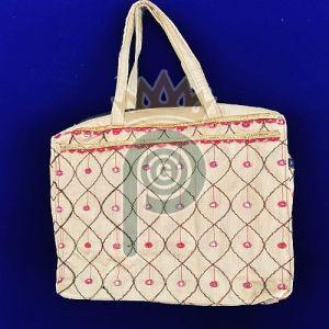 Ladies Cotton Embroidered Shopping Bag