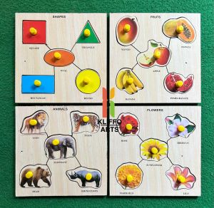 Wooden Alphabet Puzzle Tray Toy 6x6