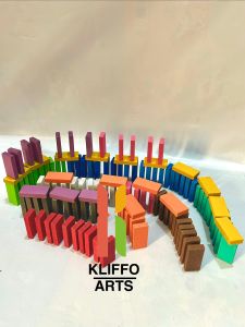 Wooden Domino Game Set