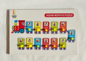 Wooden Educational Month Puzzle Toy