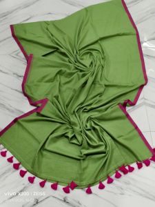 Plain Exclusive Authentic Cotton Sarees Party Wear