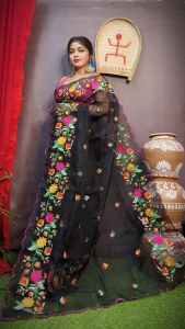 Heavy Embroidered Silk Sarees