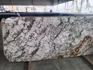 Alaska White Granite, Shape : Rectangular, Stone Form : Small Slab