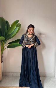 Pleated Anarkali Set