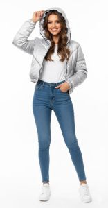 Plain Polyester & Woolen Full Sleeves Puffer Jacket M Casual Wear