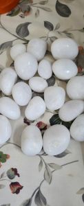 Plain Polished Marble Pebbles, Shape : Round