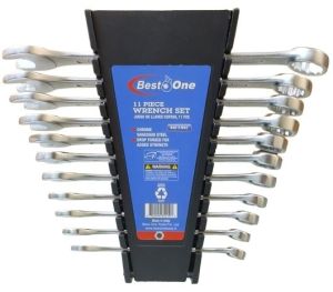 11 PC Recessed Panel Combination Spanner Set