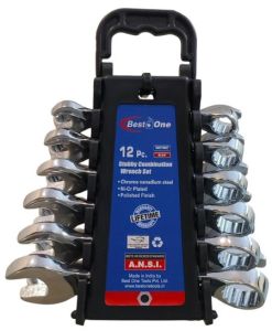 Steel Wrench Sets, Color : Metallic for Mechanical, Automotive, Diy