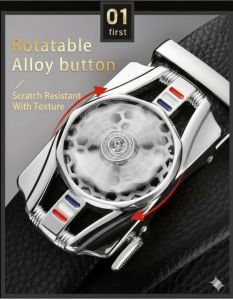 Beltoria Men Black Artificial Leather belt