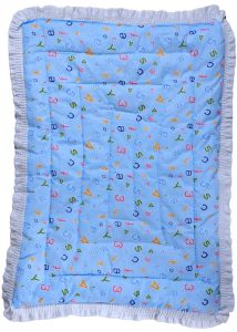 Printed Cotton Baby Mattress, Color : Blue