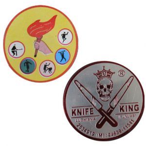 Industrial Machine Anodized Aluminium Labels