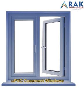Polished UPVC Casement Windows, Color : Grey for Home, Office