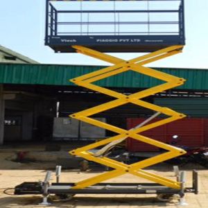 Vtech Manual Hydraulic Scissor Lift, Color : Yellow/ Custom