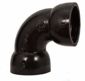PVC Double Socket Bend, Color : Black