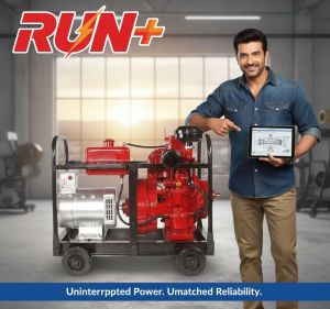 50 Hz Portable Generator, Brand Name : Run+