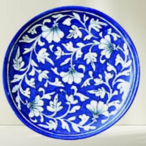 Blue Pottery Plate