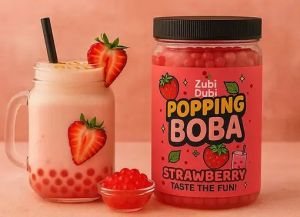 Strawberry Boba Pearls