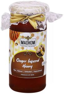 Ginger Infused Honey, Color : Golden, Packaging Type : Bottle