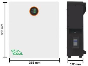 2.56 kWh LiFePO4 Wall-Mount - Lithium Battery