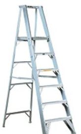 Aluminum Aluminium Ladder, Color : Silver