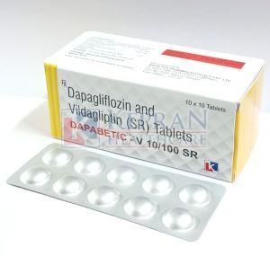 Dapabetic V Dapagliflozin Vildagliptin Tablets for Diabetes Management