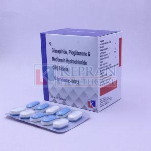 Kepran Healthcare Glimbetic-MP2 Tablets, Packaging Type : Blister