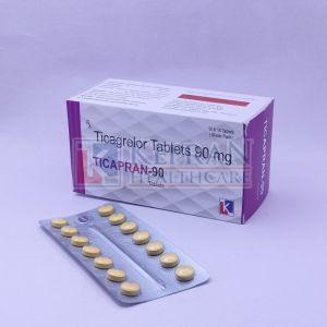 Kepran Healthcare Ticapran 90mg Tablets, Grade : Pharm Grade