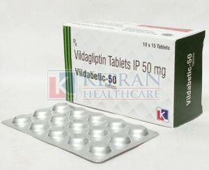 Vildabetic 50mg Vildagliptin Tablets, Packing Type : Blister Pack