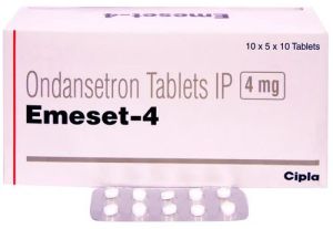 Emeset 4mg Ondansetron Tablets, Packaging Type : Strips
