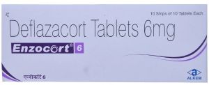 Enzocort 6mg Deflazacort Tablets, Packaging Type : Blister Pack