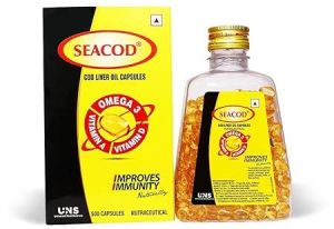 Seacod 300mg Pure Cod Liver Oil Capsules