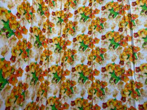 Soft Feel Yellow Floral Printed Cotton Fabric