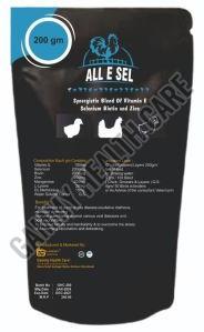 All E Sel Poultry Feed Supplement, Packaging Size : 200 Gram