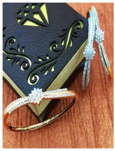 Silver Brass AD Diamonds Bracelet